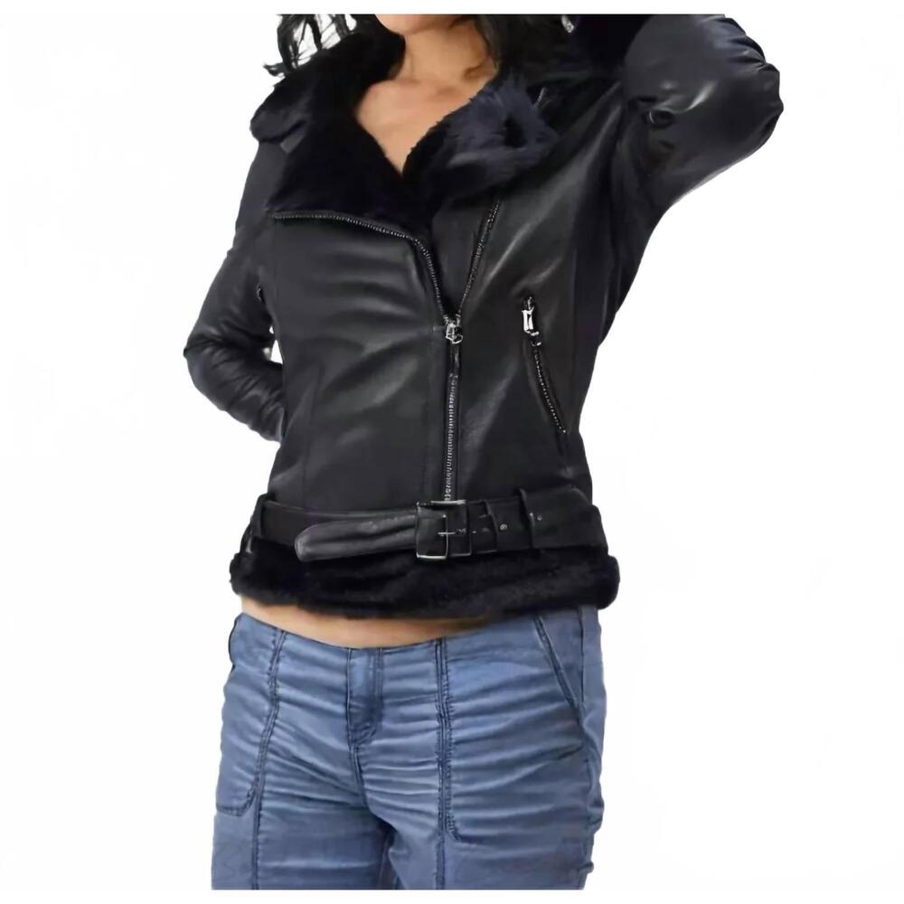 NEW LUSSO BENI surge leather jacket in anthracite
